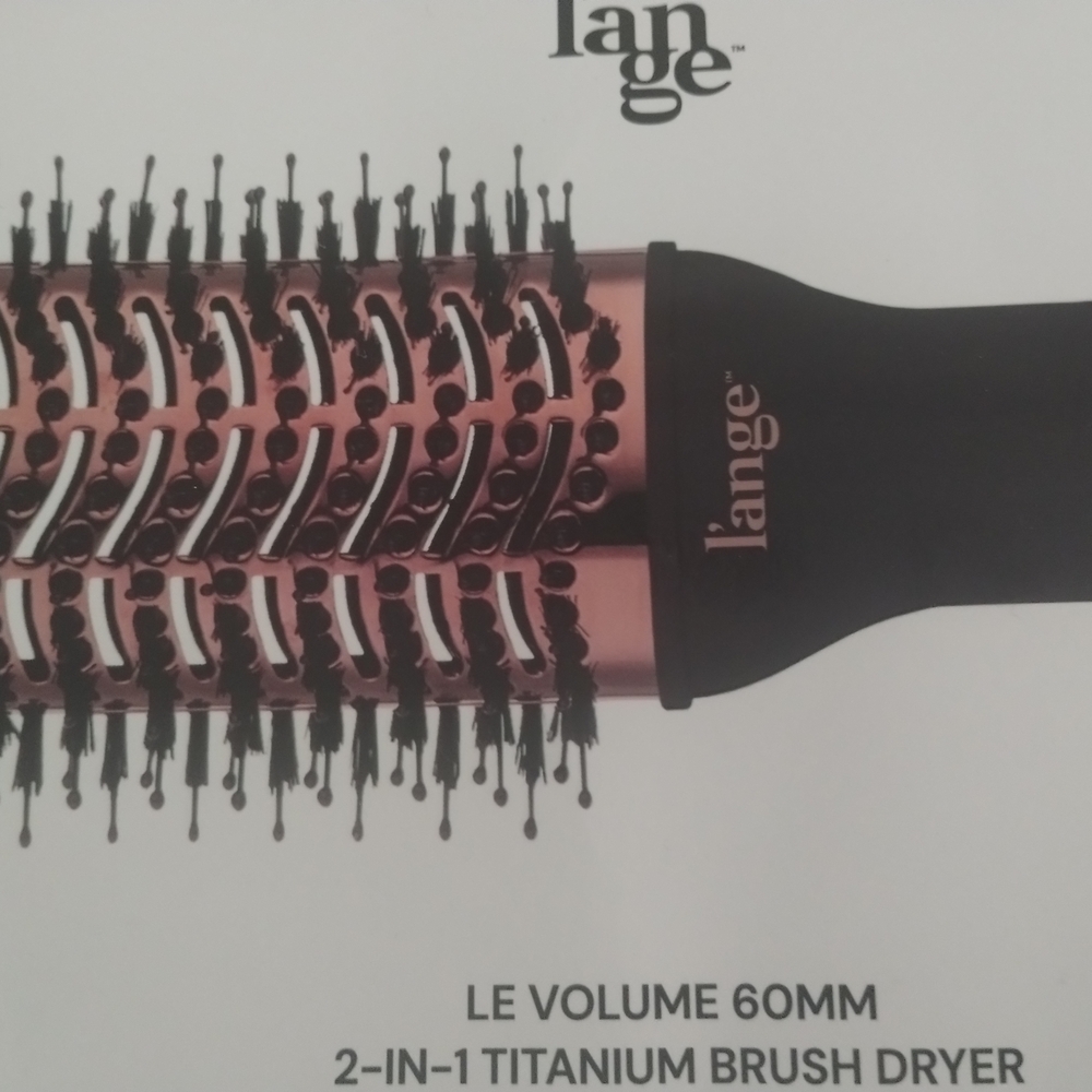 Lange Black and Pink 2-in-1 Titanium Brush Dryer